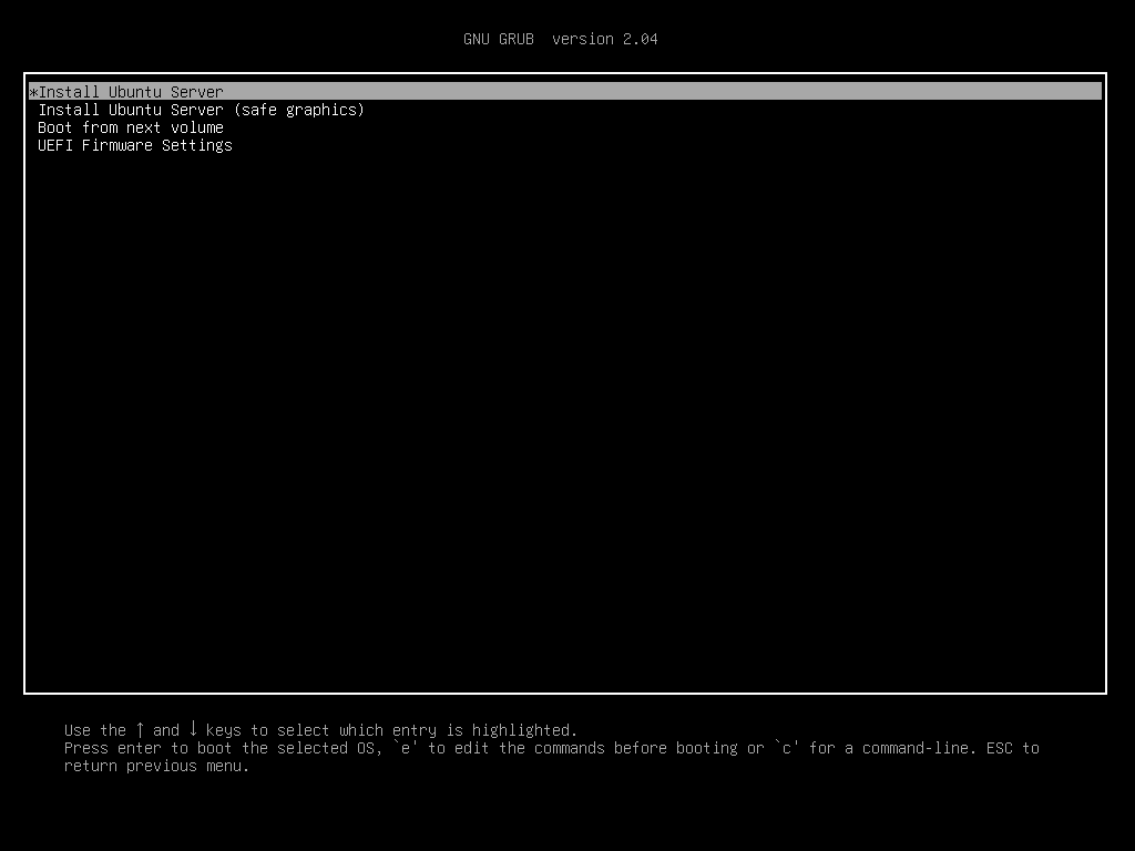 Install Ubuntu Serverを
