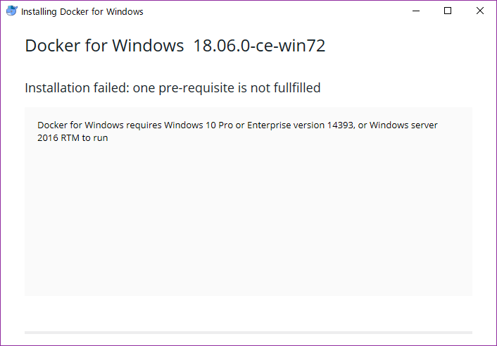 Windows10 Pro でないとDockerが動かない